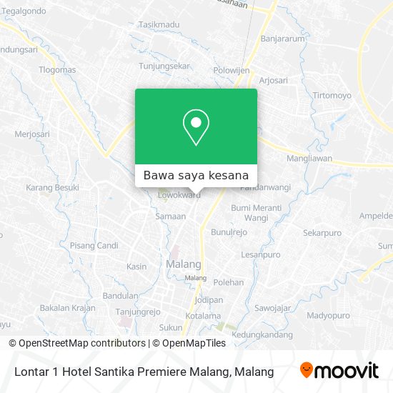 Peta Lontar 1 Hotel Santika Premiere Malang