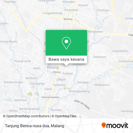 Peta Tanjung Benoa nusa dua