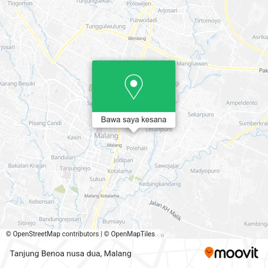 Peta Tanjung Benoa nusa dua