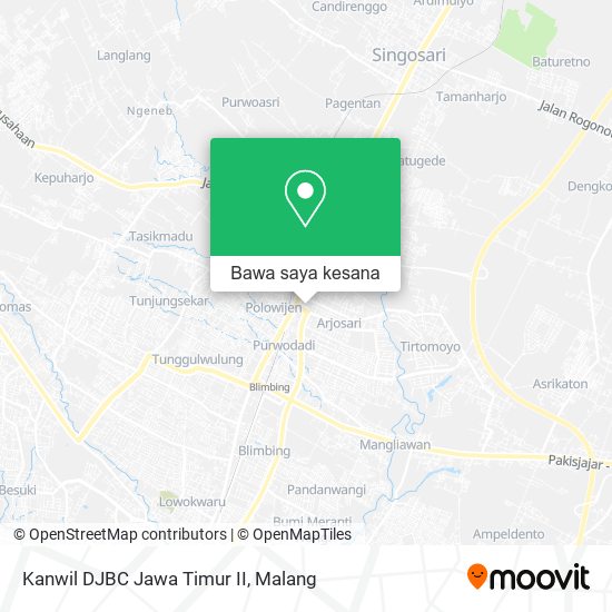 Peta Kanwil DJBC Jawa Timur II