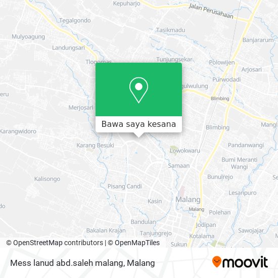 Peta Mess lanud abd.saleh malang