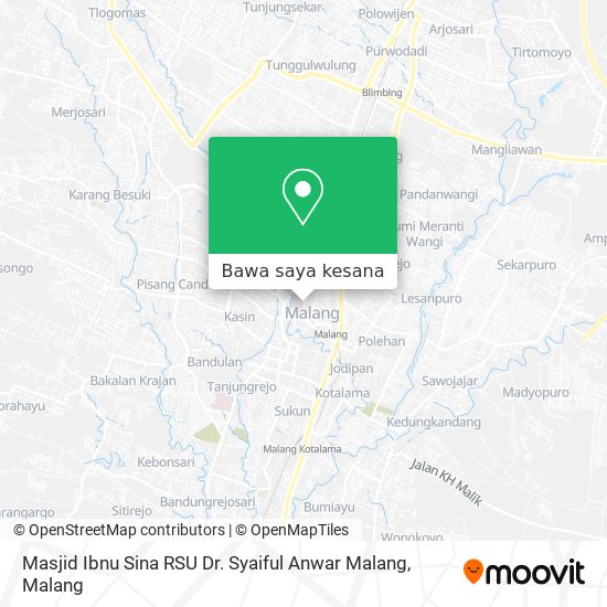 Peta Masjid Ibnu Sina RSU Dr. Syaiful Anwar Malang