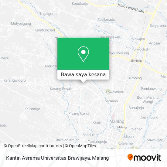 Peta Kantin Asrama Universitas Brawijaya