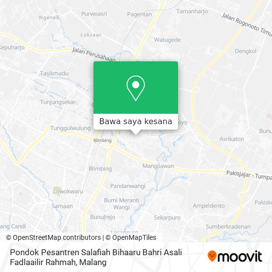 Peta Pondok Pesantren Salafiah Bihaaru Bahri Asali Fadlaailir Rahmah