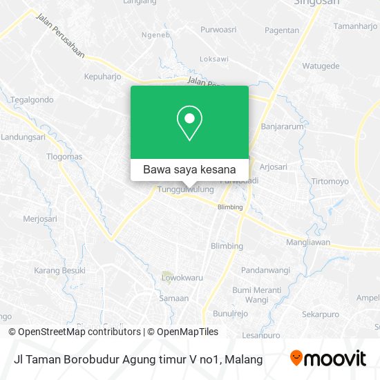 Peta Jl Taman Borobudur Agung timur V no1