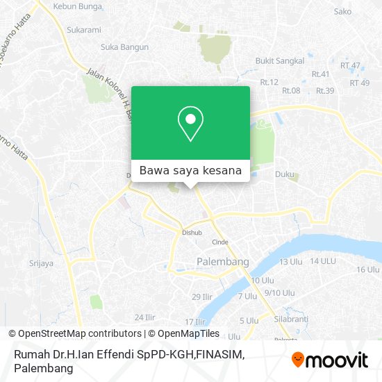 Peta Rumah Dr.H.Ian Effendi SpPD-KGH,FINASIM