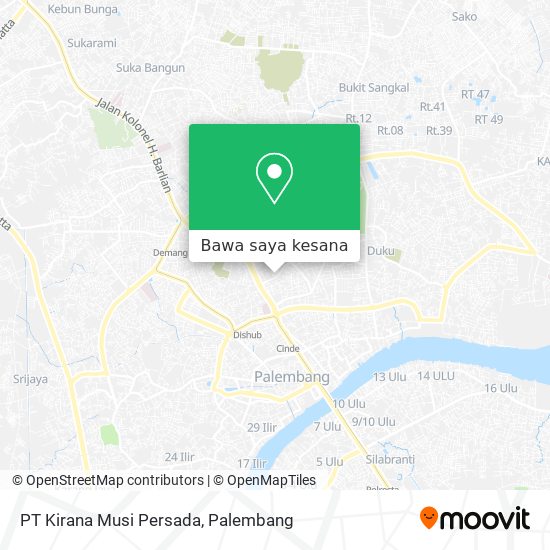 Peta PT Kirana Musi Persada