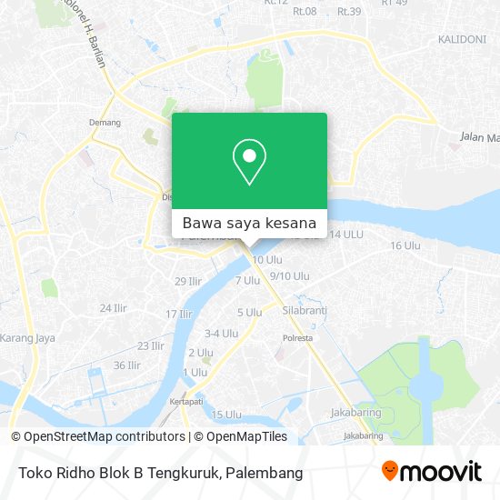 Peta Toko Ridho Blok B Tengkuruk