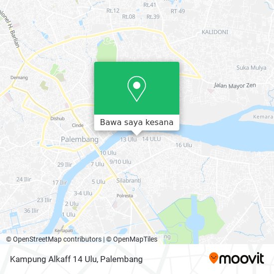 Peta Kampung Alkaff 14 Ulu