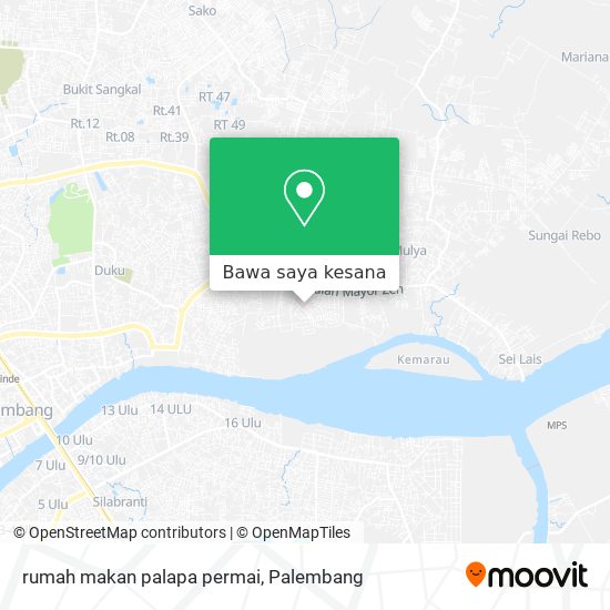 Peta rumah makan palapa permai