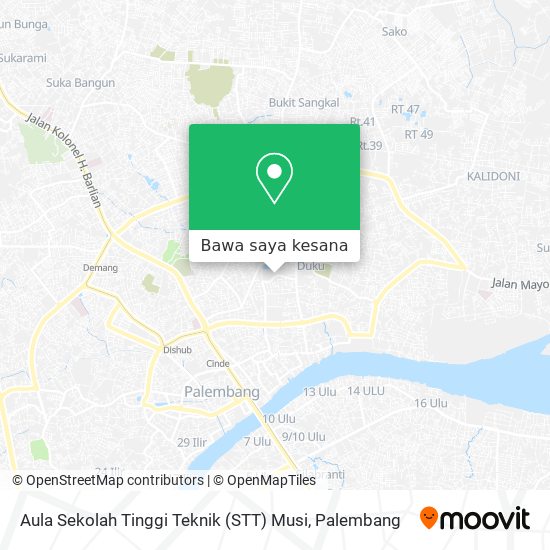 Peta Aula Sekolah Tinggi Teknik (STT) Musi