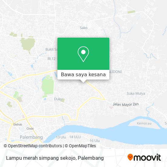 Peta Lampu merah simpang sekojo