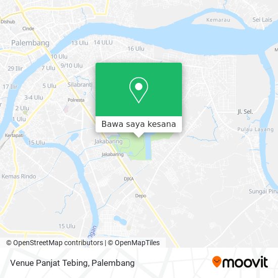 Peta Venue Panjat Tebing