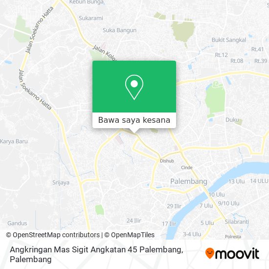 Peta Angkringan Mas Sigit Angkatan 45 Palembang