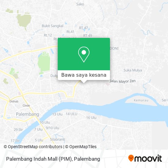 Peta Palembang Indah Mall (PIM)