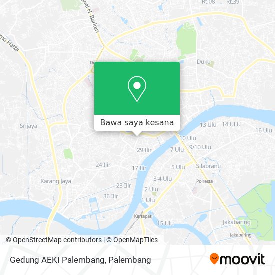 Peta Gedung AEKI Palembang