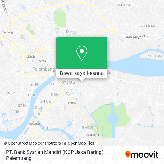 Peta PT. Bank Syariah Mandiri (KCP Jaka Baring)