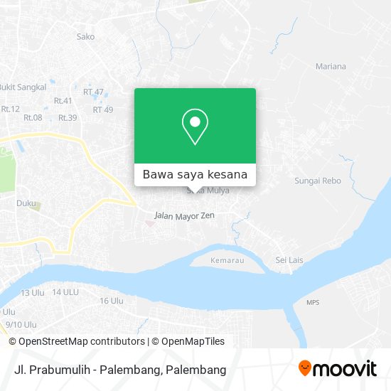 Peta Jl. Prabumulih - Palembang
