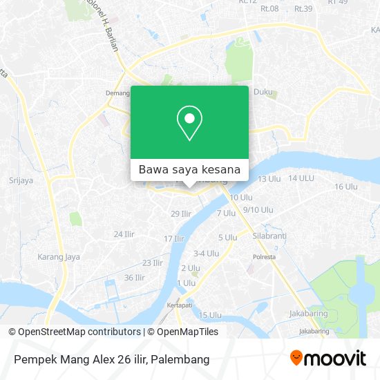 Peta Pempek Mang Alex 26 ilir
