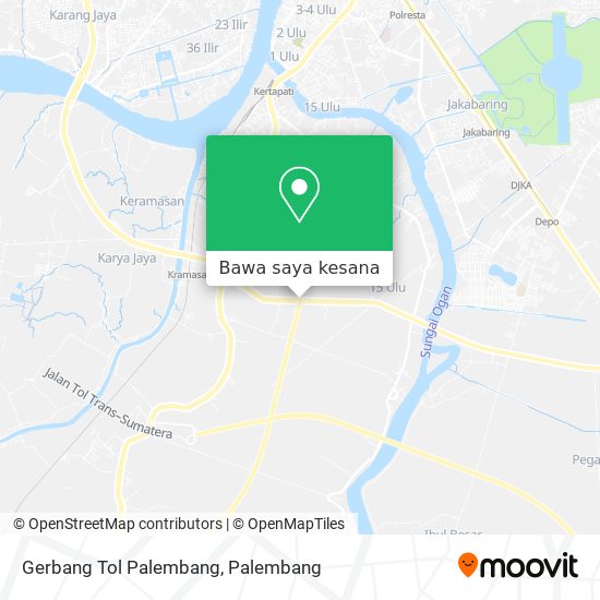 Peta Gerbang Tol Palembang