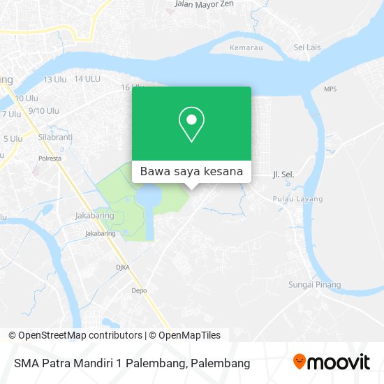 Peta SMA Patra Mandiri 1 Palembang