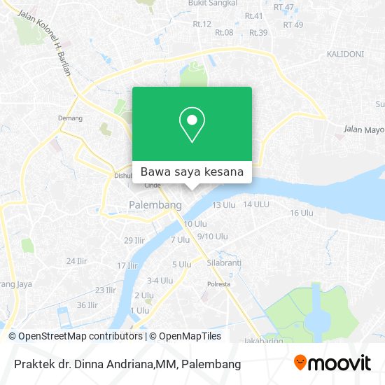 Peta Praktek dr. Dinna Andriana,MM