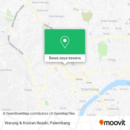 Peta Warung & Kostan Rezeki