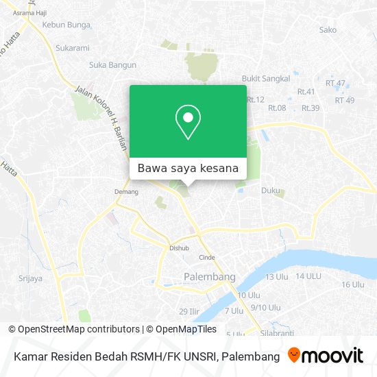 Peta Kamar Residen Bedah RSMH / FK UNSRI