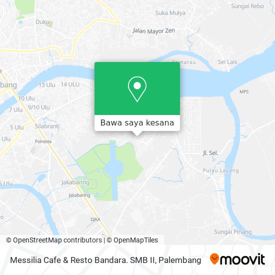 Peta Messilia Cafe & Resto Bandara. SMB II