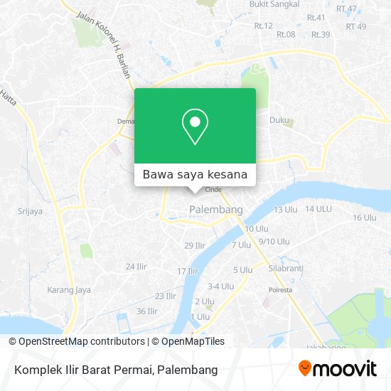 Peta Komplek Ilir Barat Permai