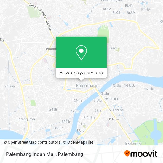 Peta Palembang Indah Mall