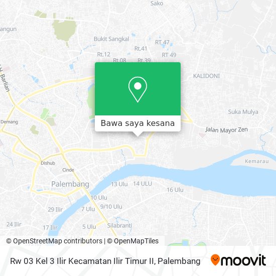 Peta Rw 03 Kel 3 Ilir Kecamatan Ilir Timur II