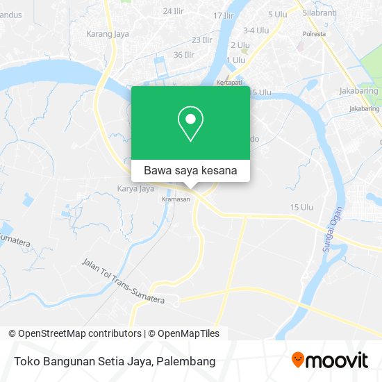 Peta Toko Bangunan Setia Jaya
