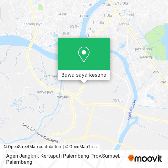 Peta Agen Jangkrik Kertapati Palembang Prov.Sumsel
