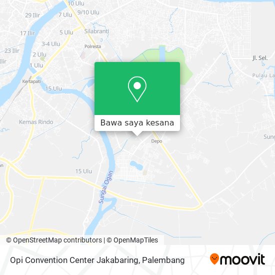 Peta Opi Convention Center Jakabaring