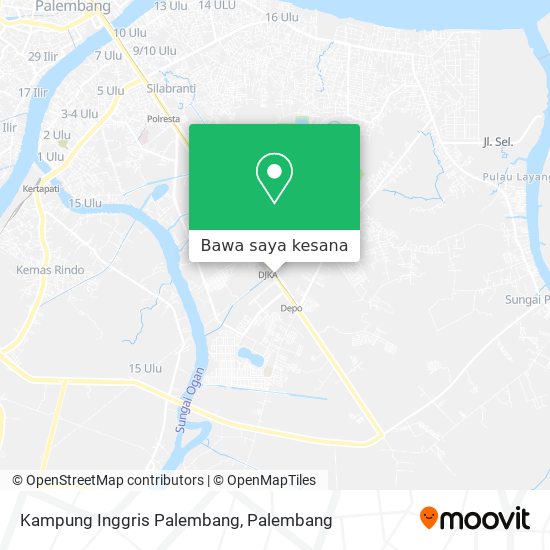 Peta Kampung Inggris Palembang