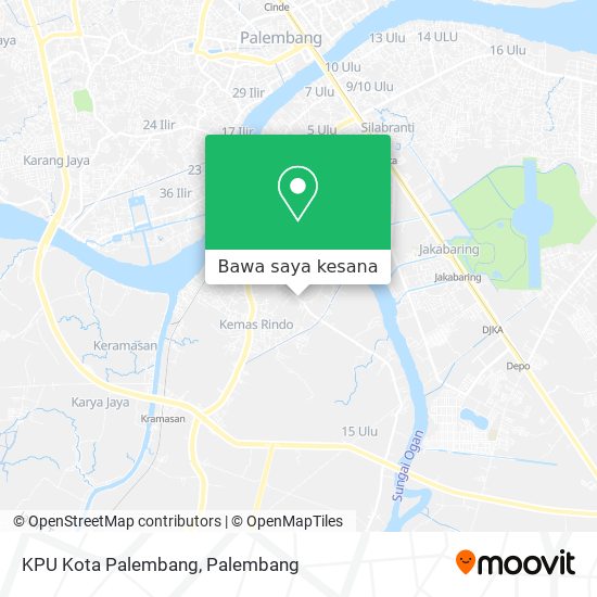 Peta KPU Kota Palembang