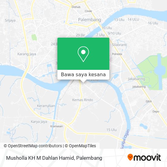 Peta Musholla KH M Dahlan Hamid
