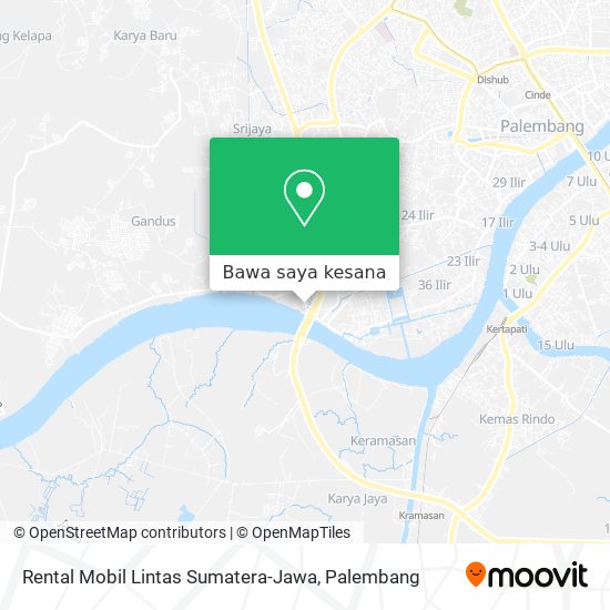 Peta Rental Mobil Lintas Sumatera-Jawa