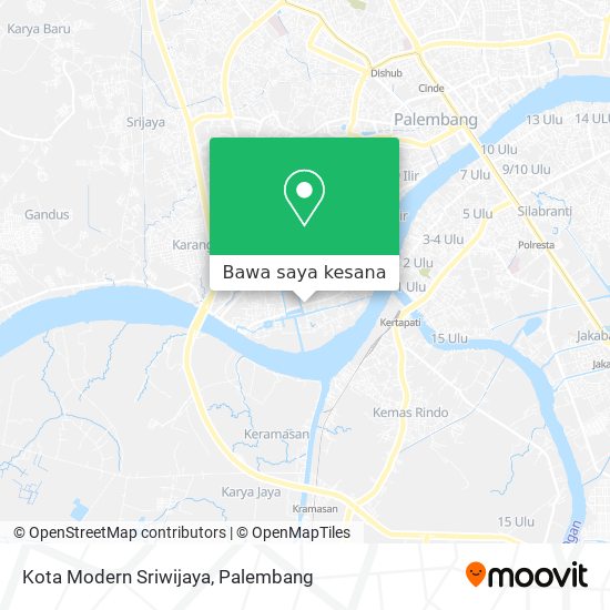 Peta Kota Modern Sriwijaya