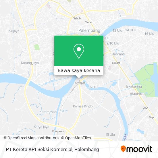 Peta PT Kereta API Seksi Komersial
