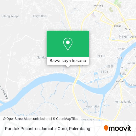 Peta Pondok Pesantren Jamiatul Quro'