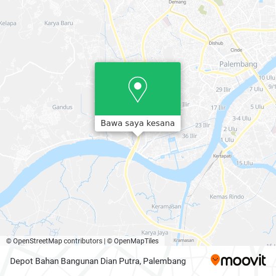 Peta Depot Bahan Bangunan Dian Putra