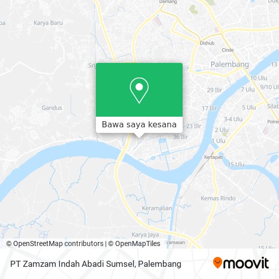 Peta PT Zamzam Indah Abadi Sumsel