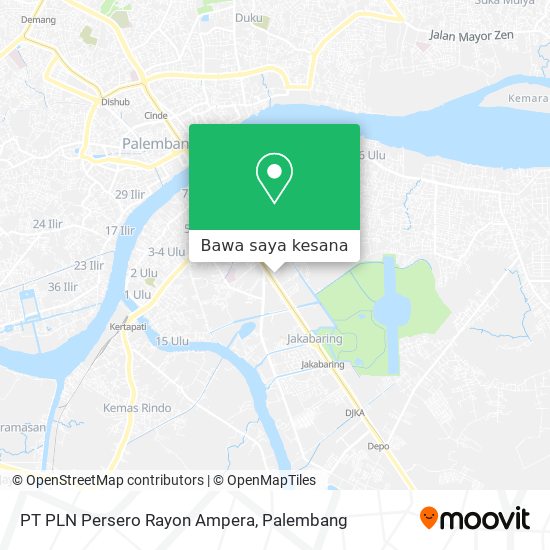 Peta PT PLN Persero Rayon Ampera