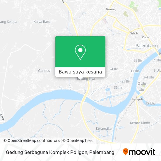 Peta Gedung Serbaguna Komplek Poligon