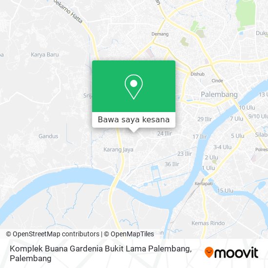 Peta Komplek Buana Gardenia Bukit Lama Palembang