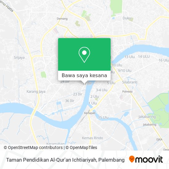 Peta Taman Pendidikan Al-Qur'an Ichtiariyah