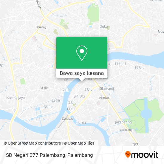 Peta SD Negeri 077 Palembang