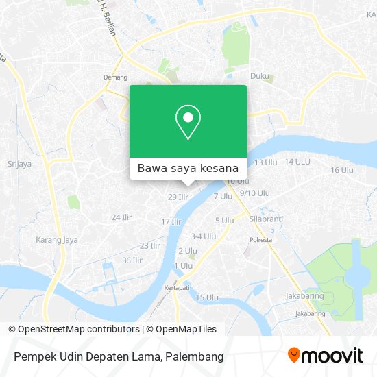 Peta Pempek Udin Depaten Lama